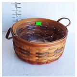 1995 Longaberger basket with plastic protector