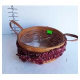 1992 Longaberger basket with plastic protector