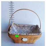 2002 Longaberger basket with plastic protector
