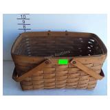 2002 Longaberger basket with plastic protector