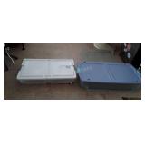 Two under the bed storage totes