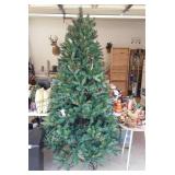 Seven foot artificial Christmas tree, does come