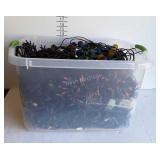 Sterlite storage tote with lid and Christmas