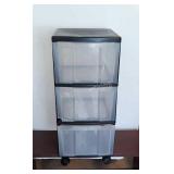 Plastic storage bin and book shelf