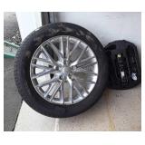 Jeep wheel does have damage on tire so you