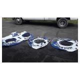 Outdoor lot, includes two folding camping chairs,