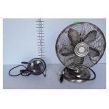 Two desk top fans