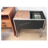 Metal storage cart 28 inches long and 25 inches