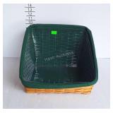 2002 Longaberger basket with plastic protector