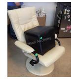 Swivel living room chair does recline and small