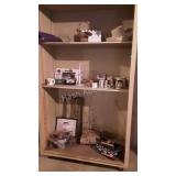 Misc Cabinet Contents, mugs, pictures, paper