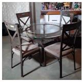 Sunroom 5pc Table Set, metal framed set with tile
