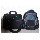 Lap top bag, and HP backpack