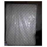 Queen size mattress and box spring in plastic