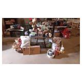 Home decor Group lot, with folding card table and