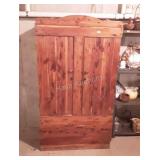 Leader wardrobe is 64 inches tall by 35 inches