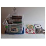 Small tote of CDs and DVDs