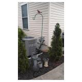 Lawn Decor Lot, pitcher pump style Fountain