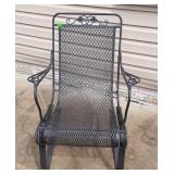 Wrought Iron Spring Rocker Chair. location back