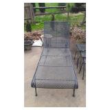 Wrought Iron Chase Lounge. location back Deck