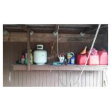 Garage lot, includes misc chemicals, empty