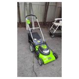 Greenwood electric lawn mower with 20 inch cut