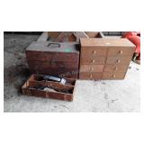 Wooden boxes, wooden organizer with eight divided