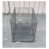 Medium size metal pet crate