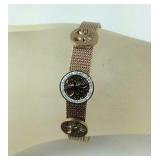 Bracelet, tree of life rose gold over stainless