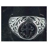 Size 13 stainless steel ring