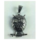 Owl pendant stainless steel
