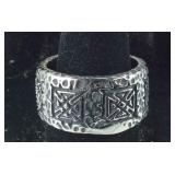 Size 10 stainless steel ring