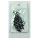 Native American steel pendant