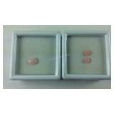 Gemstones, pink opal pear 0.7ct and hearts