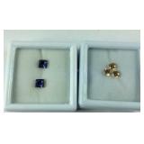 Swarovski crystal gemstones, 1.87cts and 1.17cts