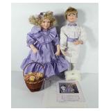 Porcelain dolls, Matthew and Melanie from the