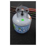 Propane tank grill size and full