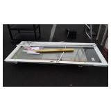 House Door. 36x80" high, full view glass, door is