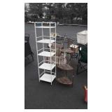 Two-pc Iron Rack Lot. Folding corner type, 5