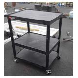 Luxor brand Commercial 3 shelf Cart, TV Type,