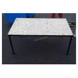 Cool Looking Tile Top Coffee Table, metal leg