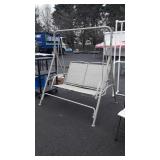 Outdoor Lawn Swing, aluminum framed, 46" wide