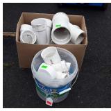 PVC Pipe Fittings lot, various styles and sizes