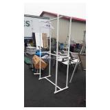PVC 1" Pipe Made Clothes Rack, 40x17x77" tall.