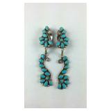 Sterling Silver Turquoise Clip on Earrings