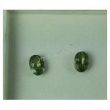 Lot of 2 Oval Peridot 1.07 TCW