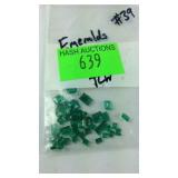 Lot of Rectangle Emeralds 7.98 TCW