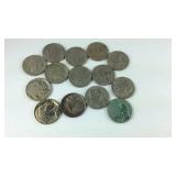 Lot of 14 Buffalo Nickels