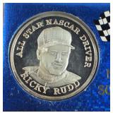 Ricky Rudd 1 Troy Ounce Silver Medallion