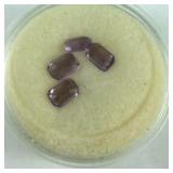 Lot of 4 Emerald Cut Amethysts 2.43 TCW